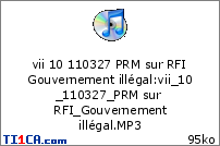 vii 10 110327 PRM sur RFI Gouvernement illégal